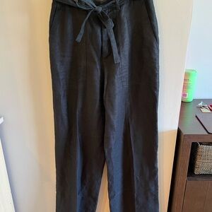Banana republic 100% linen black pants